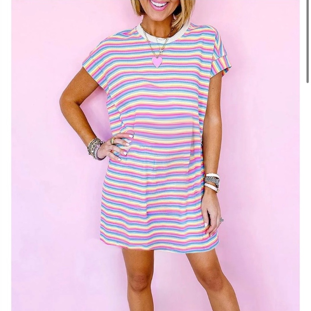 Crew Neck T-Shirt Dress